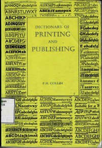 Dictionary of printing and publishing